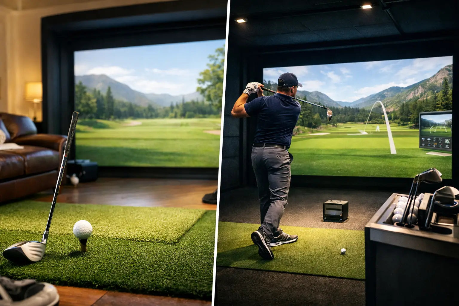 Consumer vs Commercial Golf Simulator