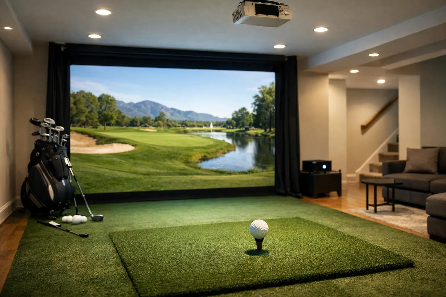 Best Golf Simulator for Basement Spaces