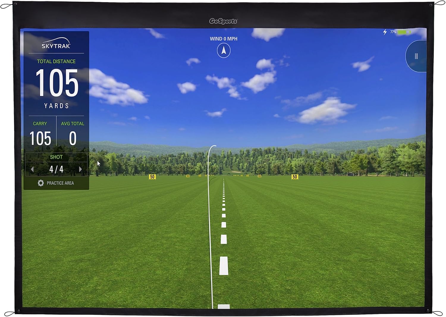 GoSports Golf Simulator Impact Screen - 10x7