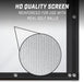 HD quality screen reinforced for use with real golf balls on a gray background