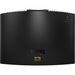 Black BenQ BR9708 projector from the top view with 4K logo on a white background