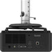 BenQ LH830ST projector from behind on white background showing inputs