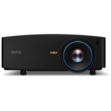Black BenQ LK936ST projector on a white background from the front