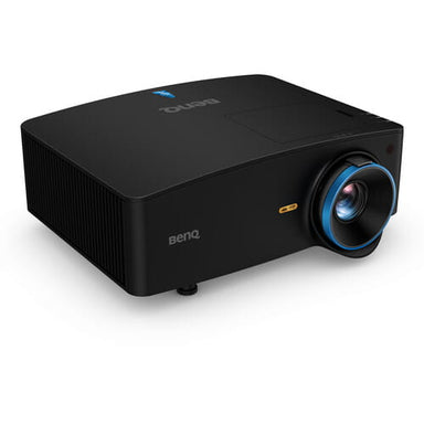 Black BenQ LK936ST projector on a white background from the front left side