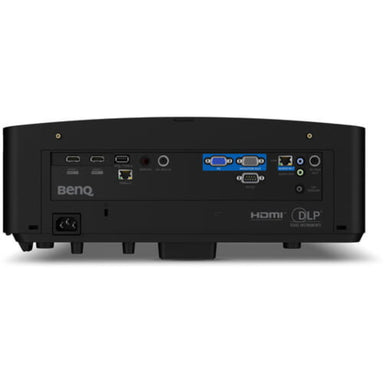 BenQ LU935ST from the back with inputs shown on a white background