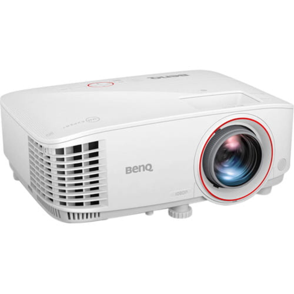 BenQ TH671ST projector on a white background from the front left