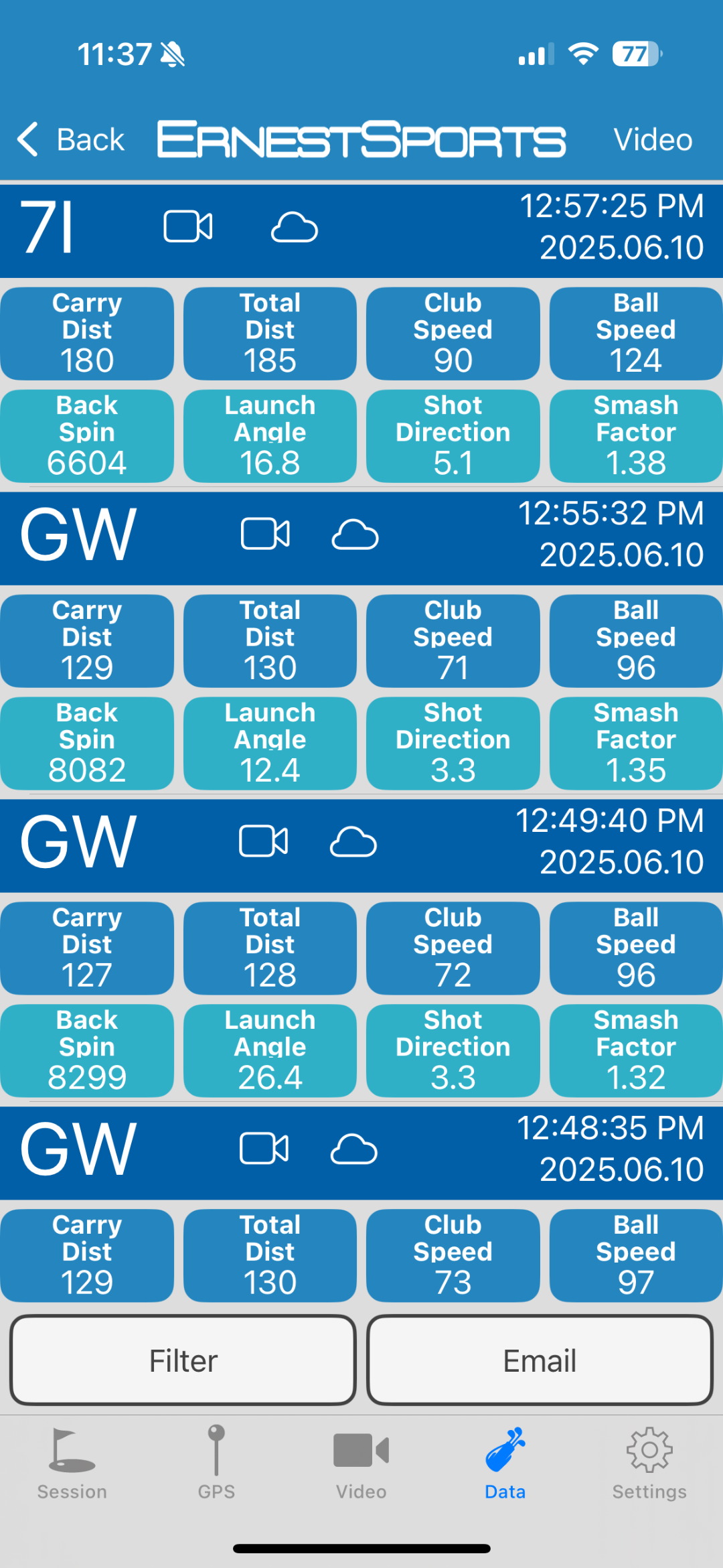 ESB2 Launch Monitor by Ernest Sports