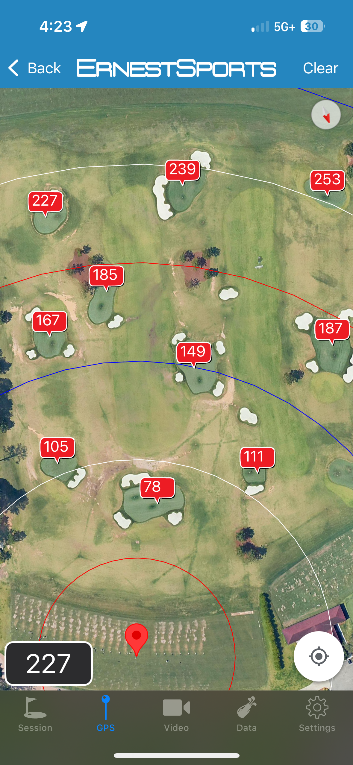 screenshot of EBS2 by Ernest Sports range app