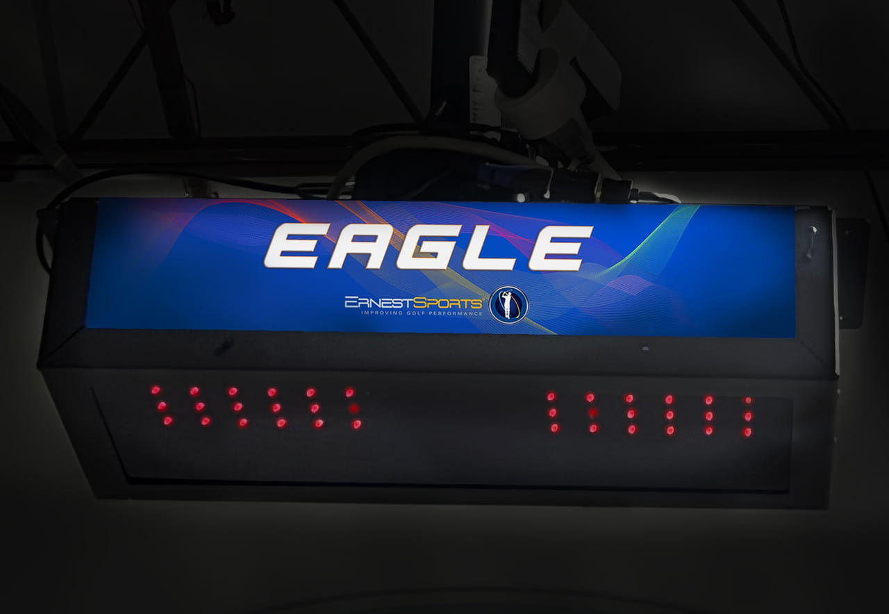Underside of the Eagle Sim Golf simulator