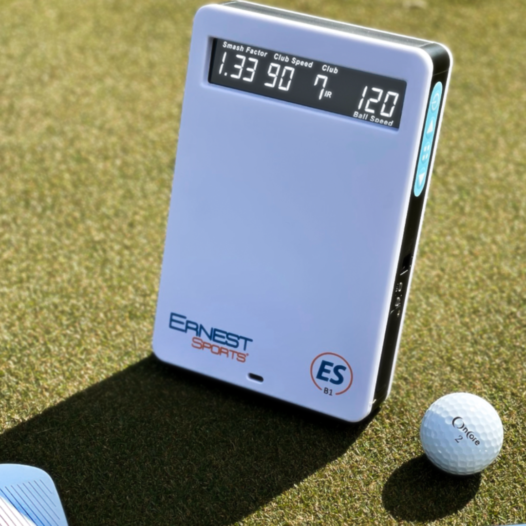 Ernest ESB1  on grass with golf club and ball