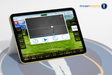 Ernest Sports Eagle sim software on a tablet