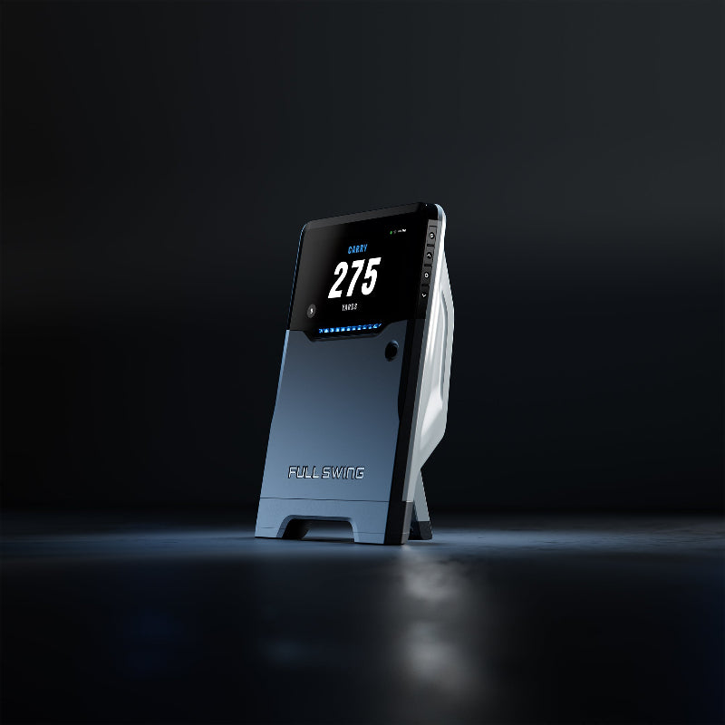 Full Swing Kit launch monitor front view on a dark background