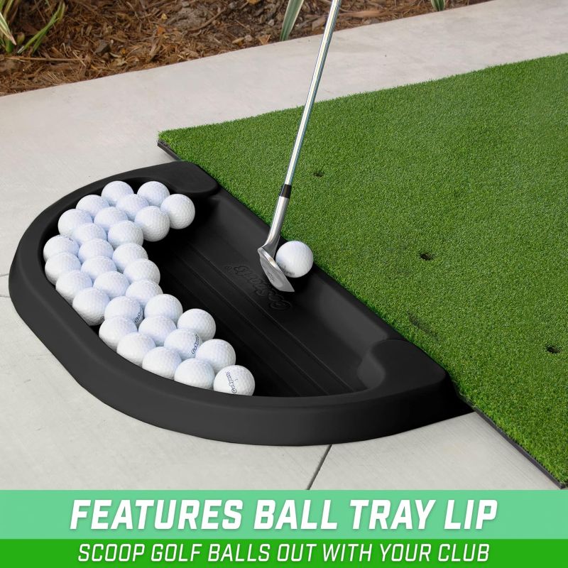 GoSports All-Weather Golf Ball Tray with 24 Ball Capacity - Black