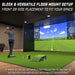 GoSports Golf Simulator Projector Cover - Floor Mounted Enclosure for LED Projectors highlighted features
