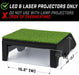 GoSports Golf Simulator Projector Cover - Floor Mounted Enclosure for LED Projectors with dimensions