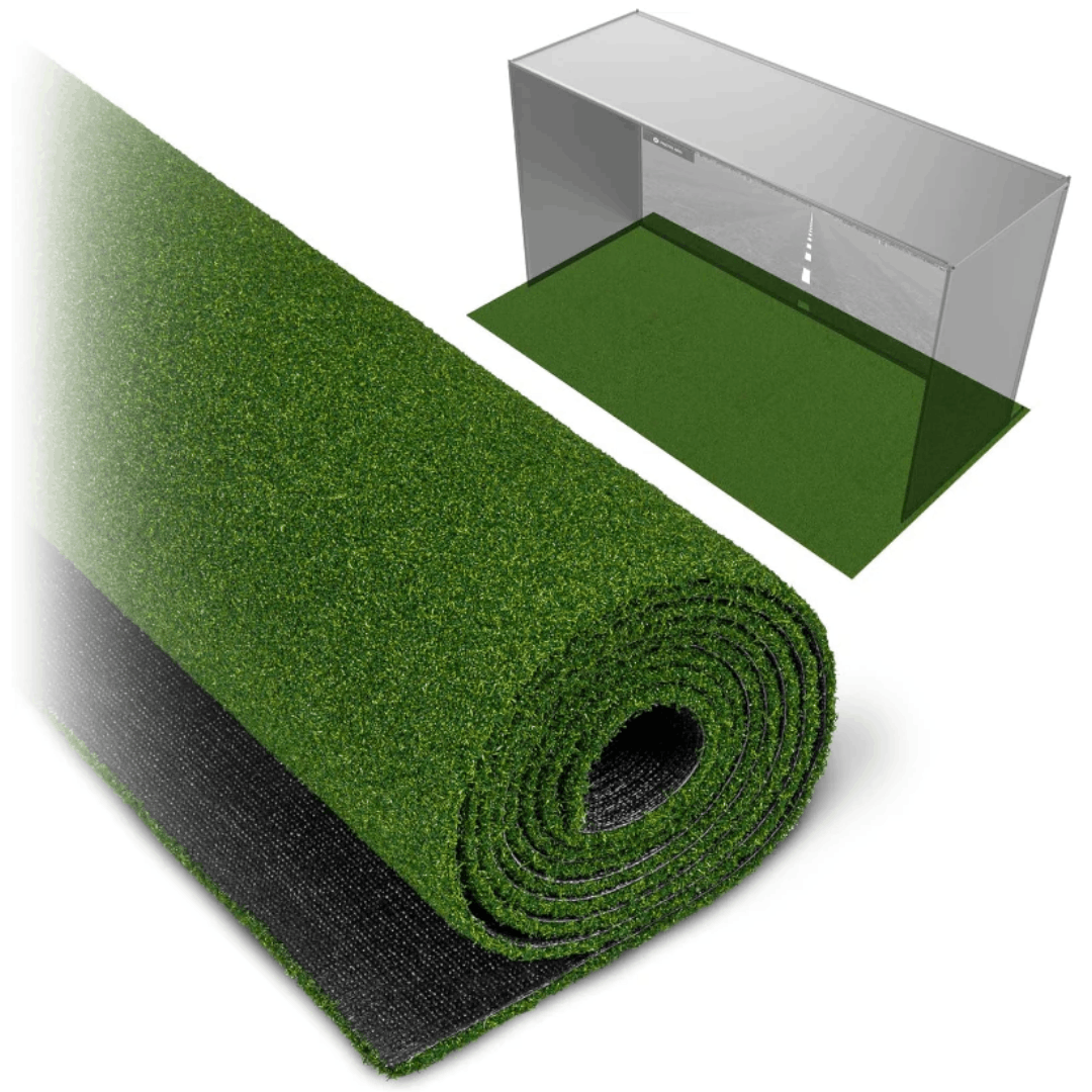 GoSports Golf Simulator Turf - 15 mm Elite Golf Mat for Indoor Home Setups - 15x6' on white background
