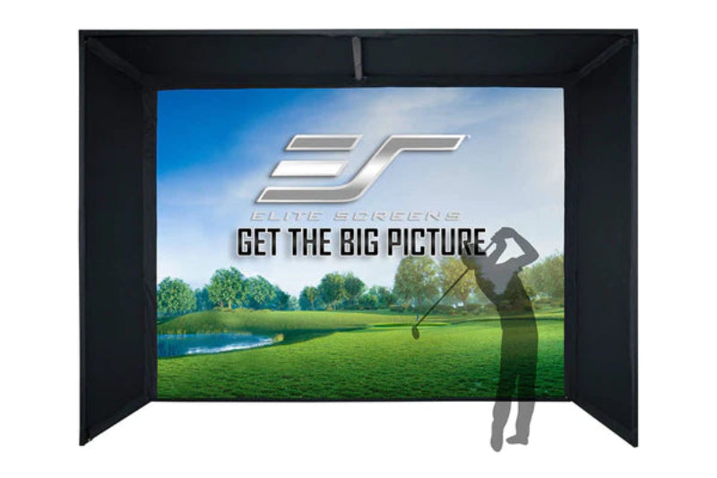 Elite Screens GolfSim Bay, 13’x10′ Enclosed Impact Projector Screen for Golf/Multi-Sport Simulation, Full Frame Kit