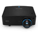 Black BenQ projector on a white background from the top front