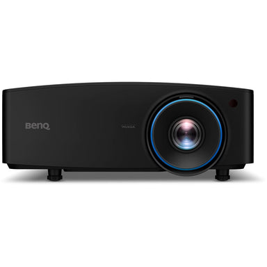 Black BenQ LU935ST projector on a white background