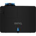 Black BenQ LU935ST projector with blue accents on a white background