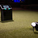 TruGolf LaunchBox being used indoors as golf simulator