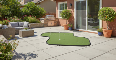Pro Putt Systems Pro Series 14'x14' Premium Putting Green as shown on patio
