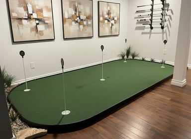 Pro Putt Systems Ultimate Putting Trainer 6'x12' shown in room
