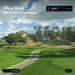 Golf course with trees and sky, promoting RSG software's access to PGA professional courses.