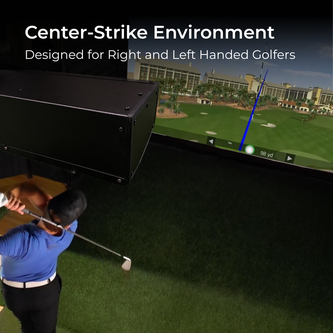 RSG PRO with text about being designed for right and left handed golfers