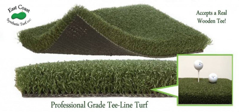 image of a real tee being used on chipping pad